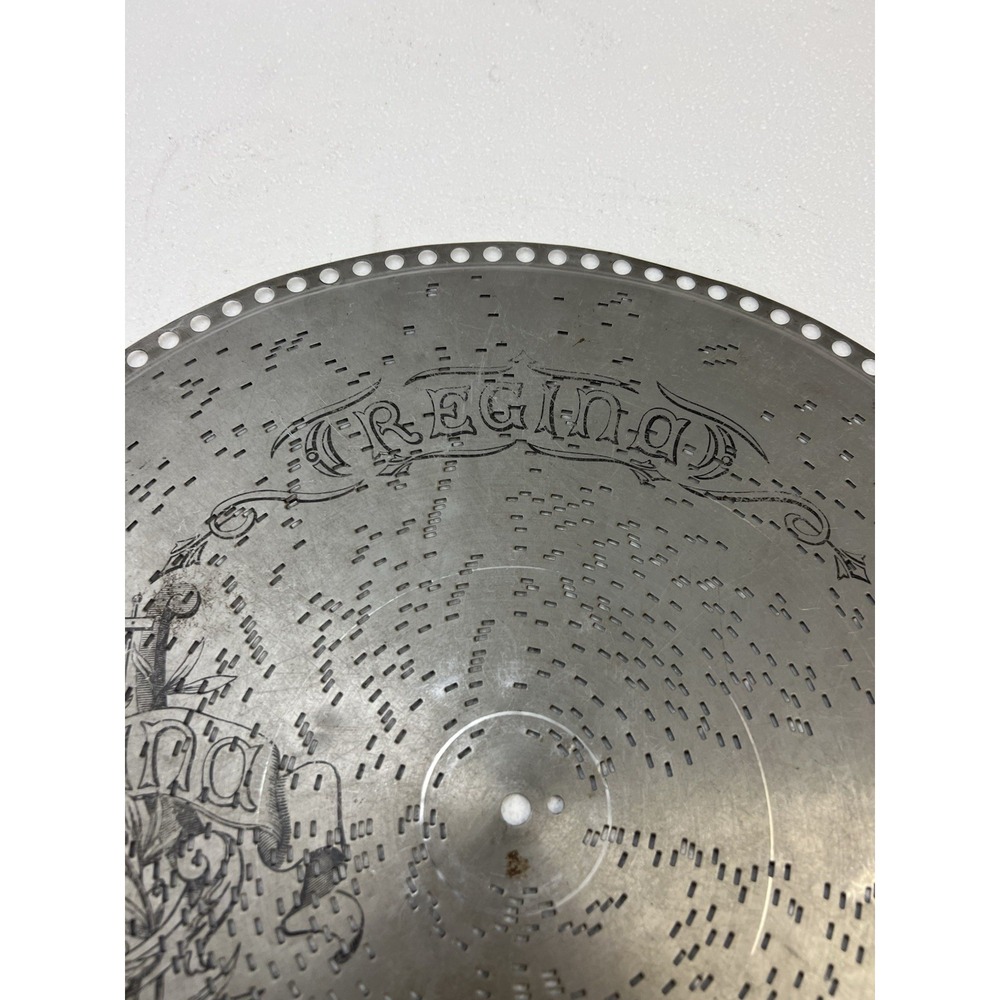 REGINA MUSIC BOX DISC 15 1/2" Les Sylphes VALSE CAPRICE metal antique vintage - Picture 2 of 8